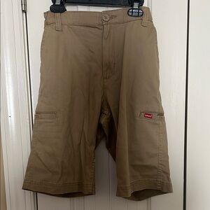 Levi's Tan Cargo Shorts with Relaxed Fit
